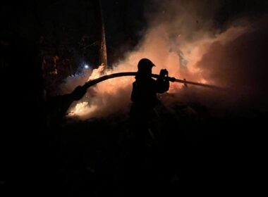 emergency crews work to restore power in kyiv in january 2026 after russian strikes on substations