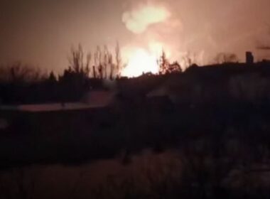 Photo from unspecified Ukrainian attack published by Ukraine's General Staff with a statement confirming several attacks on 23 January 2026.