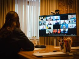 Ukrainian Prime Minister Yulia Svyrydenko during an emergency online G7+ meeting to address Ukraine's energy crisis, 23 January 2026. Photo: Yulia Svyrydenko on Telegram