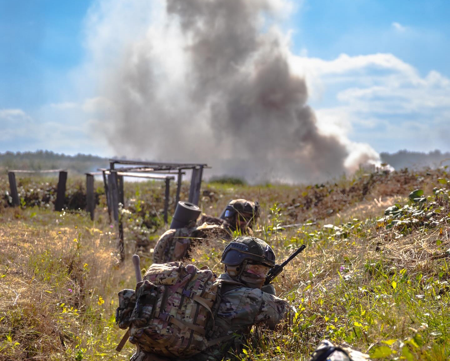 Ukrainian soldiers from the 12th Special Forces Brigade 