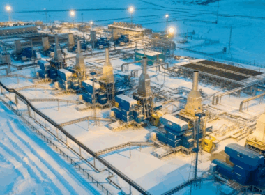 yamburg gas field in the yamalo-nenets ao in russia