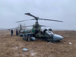ka-52 alligators flew kyiv's hostomel four years ago companies build fix still aren't sanctioned · post russian helicopter shot down early 2022 full-scale invasion later captured ukrainian forces kyiv oblast