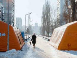 over 1100 kyiv apartment buildings remain without heat after russia's 3 strike thermal power plant · post ukrainian emergency service's heating shelters telegram/ihor klymenko 3cfb554e-9658-4592-bef5-7a214b03cff1 ukraine news reports