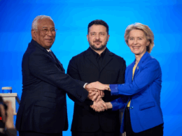 antónio costa, volodymyr zelenskyy and ursula von der leyen in kyiv on 24 february 2026