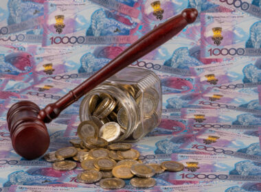 Courthouse in Kazakhstan's North Kazakhstan Oblast, where a citizen was convicted of participating in foreign armed conflict.