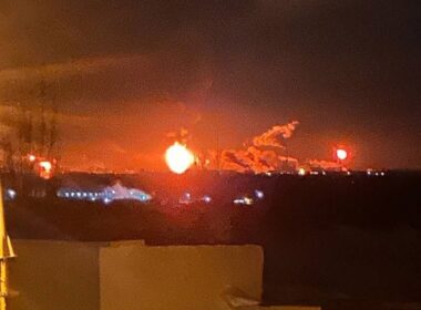 lukoil's volgograd refinery burns again after ninth drone strike two years · post fire lukoil-volgogradneftepererabotka russia overnight 11 2026 ha1d8gswkaadqnp (1) ukrainian drones struck sparking large visible across russia's photos