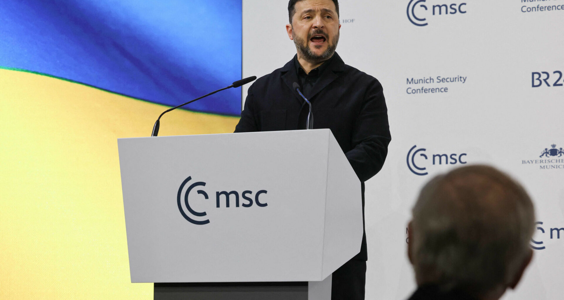 Zelenskyy says "thank you" 30 times at Munich