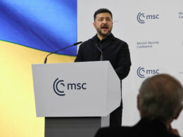 Zelenskyy says "thank you" 30 times at Munich
