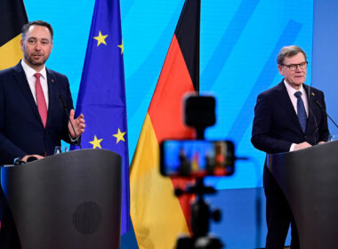 belgiam fm prévot and german fm wadephul
