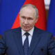 Russian President Vladimir Putin delivers a speech during а meeting of the Federal Assembly's Council of Legislators in Saint Petersburg, Russia April 28, 2025. Sputnik/Mikhail Metzel/Pool via REUTERS ATTENTION EDITORS - THIS IMAGE WAS PROVIDED BY A THIRD PARTY.