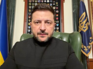 Ukrainian President Volodymyr Zelenskyy during his evening address on 6 February 2026. Photo: Ukraine's Presidential Office