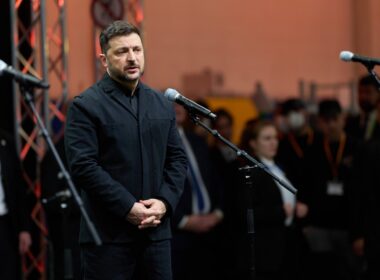 Ukrainian President Volodymyr Zelenskyy in Munich. Photo: Ukrainian President's Office
