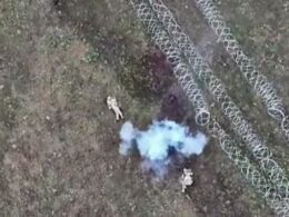 ukraine's drones flew three sorties minute — russia lost 8600+ more troops than recruited commander says · post ukrainian drone munition kills two russian assault near concertina wire fortifications video