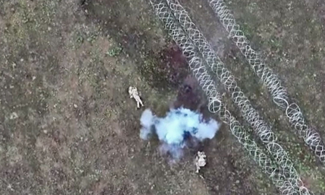 ukraine's drones flew three sorties minute — russia lost 8600+ more troops than recruited commander says · post ukrainian drone munition kills two russian assault near concertina wire fortifications video