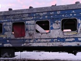 kindergarten school railway's warming shelter russia's overnight targets trump-pushed abu dhabi talks enter day two · post damaged passenger railcar sumy oblast after russian drone strike 5 2026 f81cedd3-89e3-4a69-b66b-f309ba1b2e0d forces