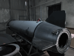 Marichka, a Ukrainian heavy unmanned underwater drone, developed by Aquatechnik. Screenshot from video: Militarnyi