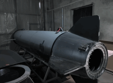 Marichka, a Ukrainian heavy unmanned underwater drone, developed by Aquatechnik. Screenshot from video: Militarnyi