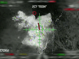 Ukrainian National Guard forces carry out a precision strike on Russian military positions in Luhansk Oblast, published 19 February 2026. Screenshot from video: Lasar's Group