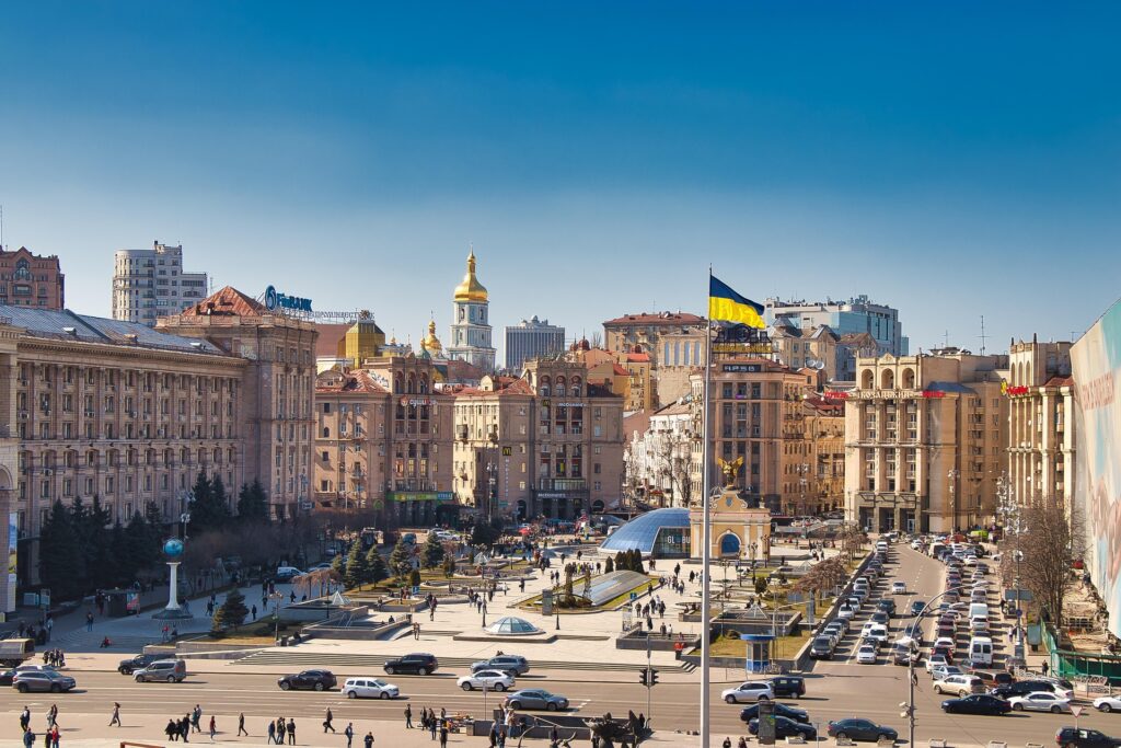 maidan nezalezhnosti/independence square in kyiv