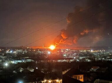 ukraine hits luhansk oil depot second time five days sparking massive fire · post smoke rise over occupied after ukrainian drone strike overnight 27 2026 occupied-luhansk-oil-depot4974656440966515725 news reports
