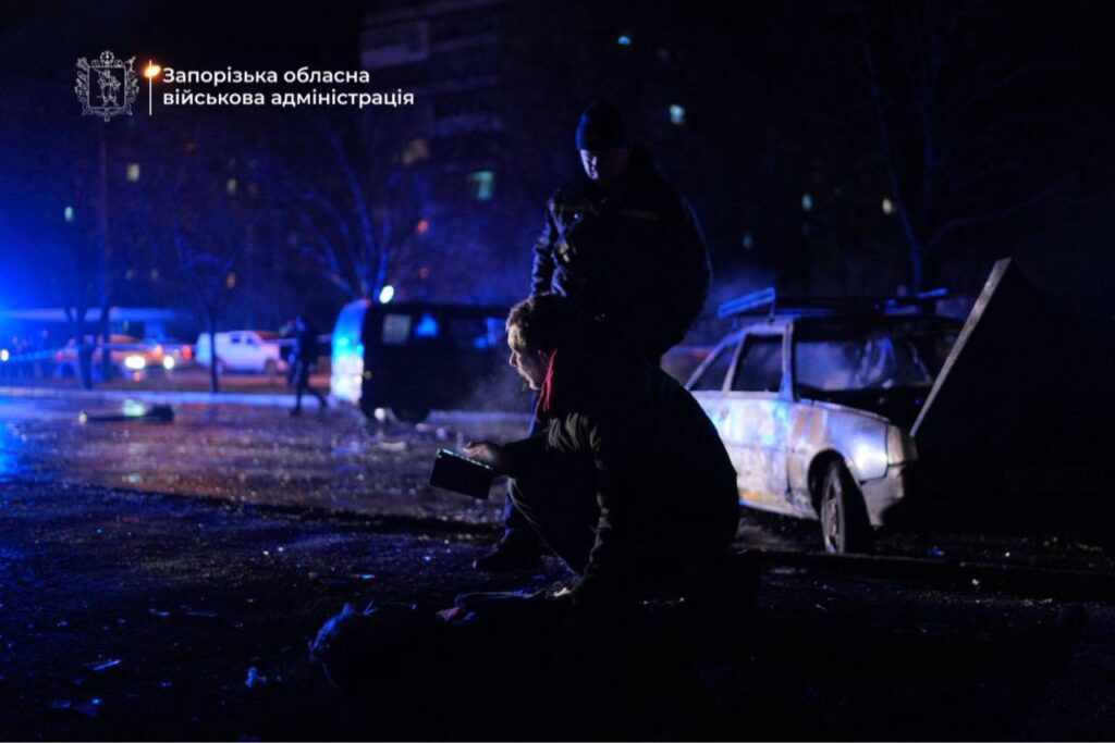 Aftermath of a Russian strike on Zaporizhzhia, 3 February 2026. Photo: Ivan Fedorov