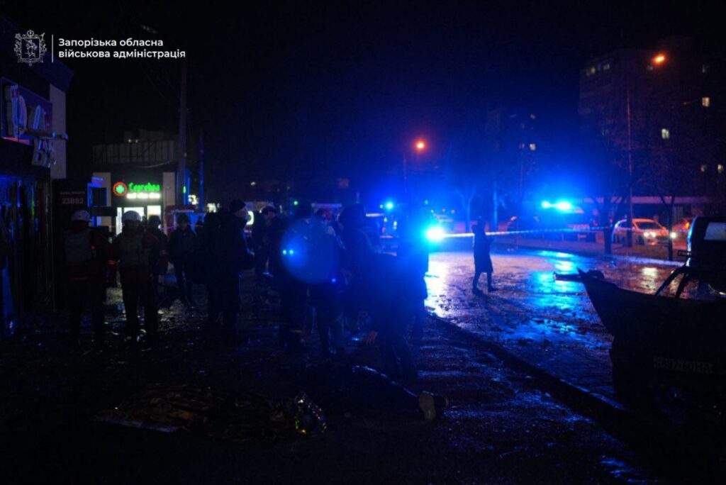 Aftermath of a Russian strike on Zaporizhzhia, 3 February 2026. Photo: Ivan Fedorov