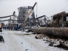 The Darnytska Combined Heat and Power Plant in Kyiv sustained critical damage from a Russian strike on 3 February 2026. Photo: Vitali Klitschko