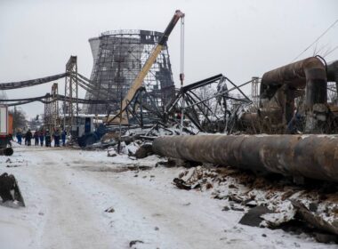 The Darnytska Combined Heat and Power Plant in Kyiv sustained critical damage from a Russian strike on 3 February 2026. Photo: Vitali Klitschko
