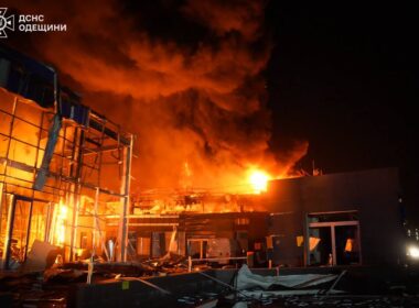 Aftermath of a Russian attack on Odesa Oblast, 13 February 2026. Photo: DSNS Odesa Oblast