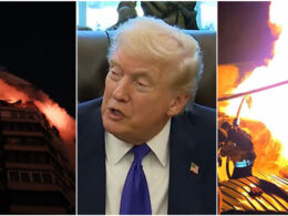 trump praises ukraine-russia talks doing very well exact moment russian missiles knock out heat thousands ukrainian homes during arctic cold snap · post left fire high-rise building after attack kyiv