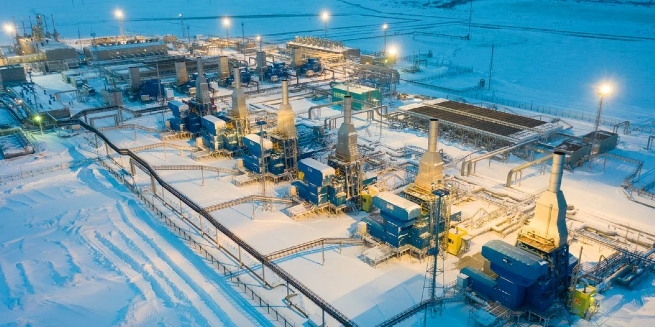 yamburg gas field in the yamalo-nenets ao in russia