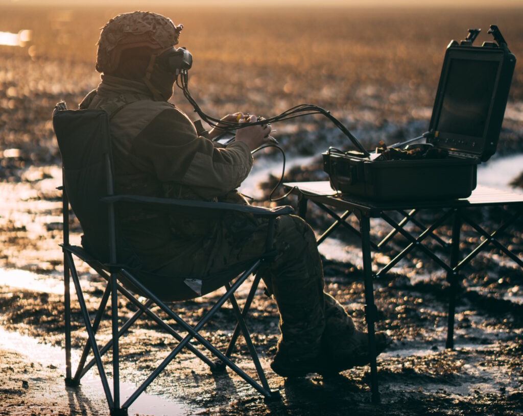 A Ukrainian drone operator. Source: The 411th Unmanned Systems Regiment "Hawks"