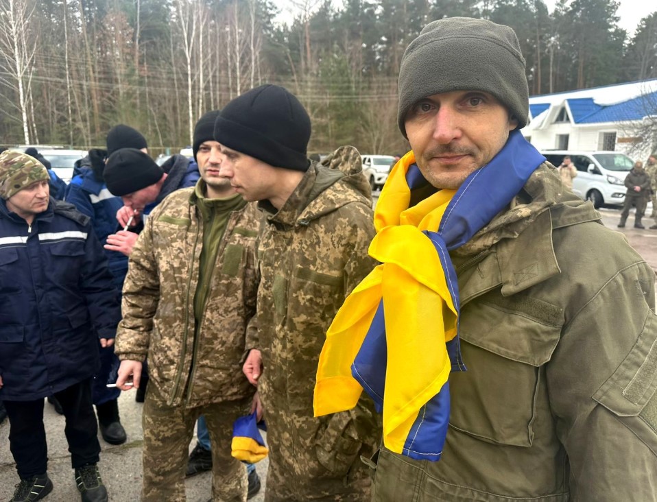 Ukrainian soldiers during the prisoner exchange between Kyiv and Moscow on 5 March 2026. Source: The Coordination Headquarters for the Treatment of Prisoners of War