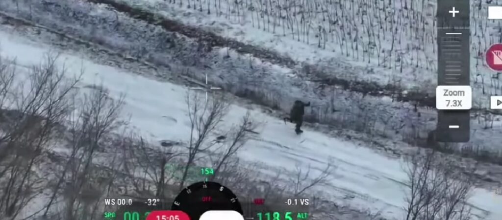 A Russian battalion commander seconds before his elimination on the front lines. Screenshot