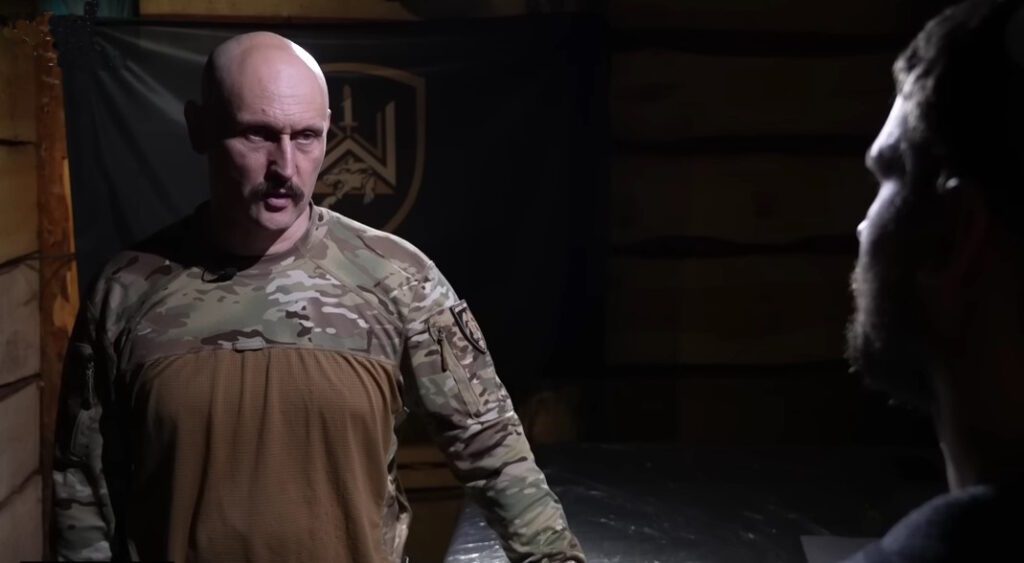 Dmytro Filatov, the commander of Ukraine’s 1st Separate Assault Regiment. Source: Screenshot