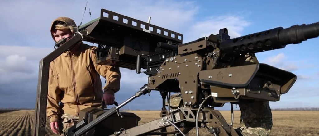 Iryna, the operator of ground drone. Source: Screenshot