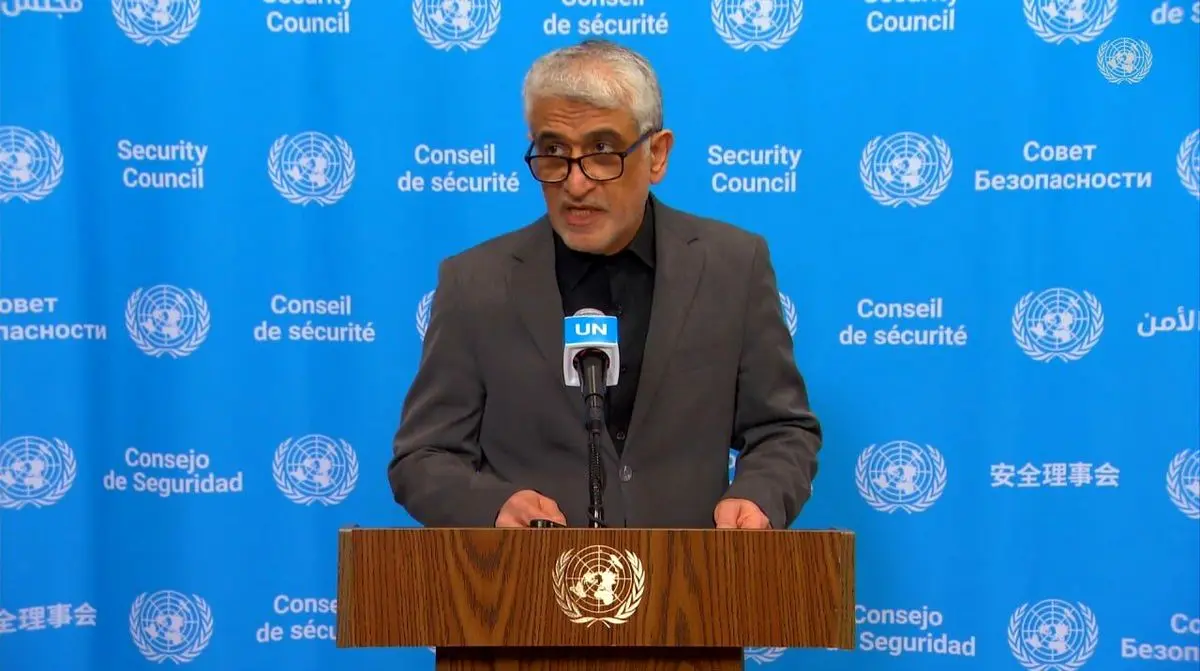 iran sent russia weapons kill ukrainians now it's complaining un ukraine teaching targets shoot back · post iranian permanent representative amir saeed iravani speaks security council 172787133 accused participating us-israeli