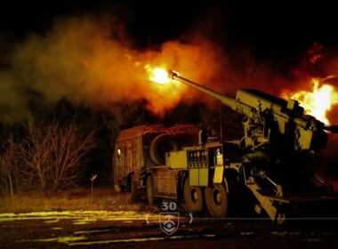 30th Mechanized Brigade artillery.