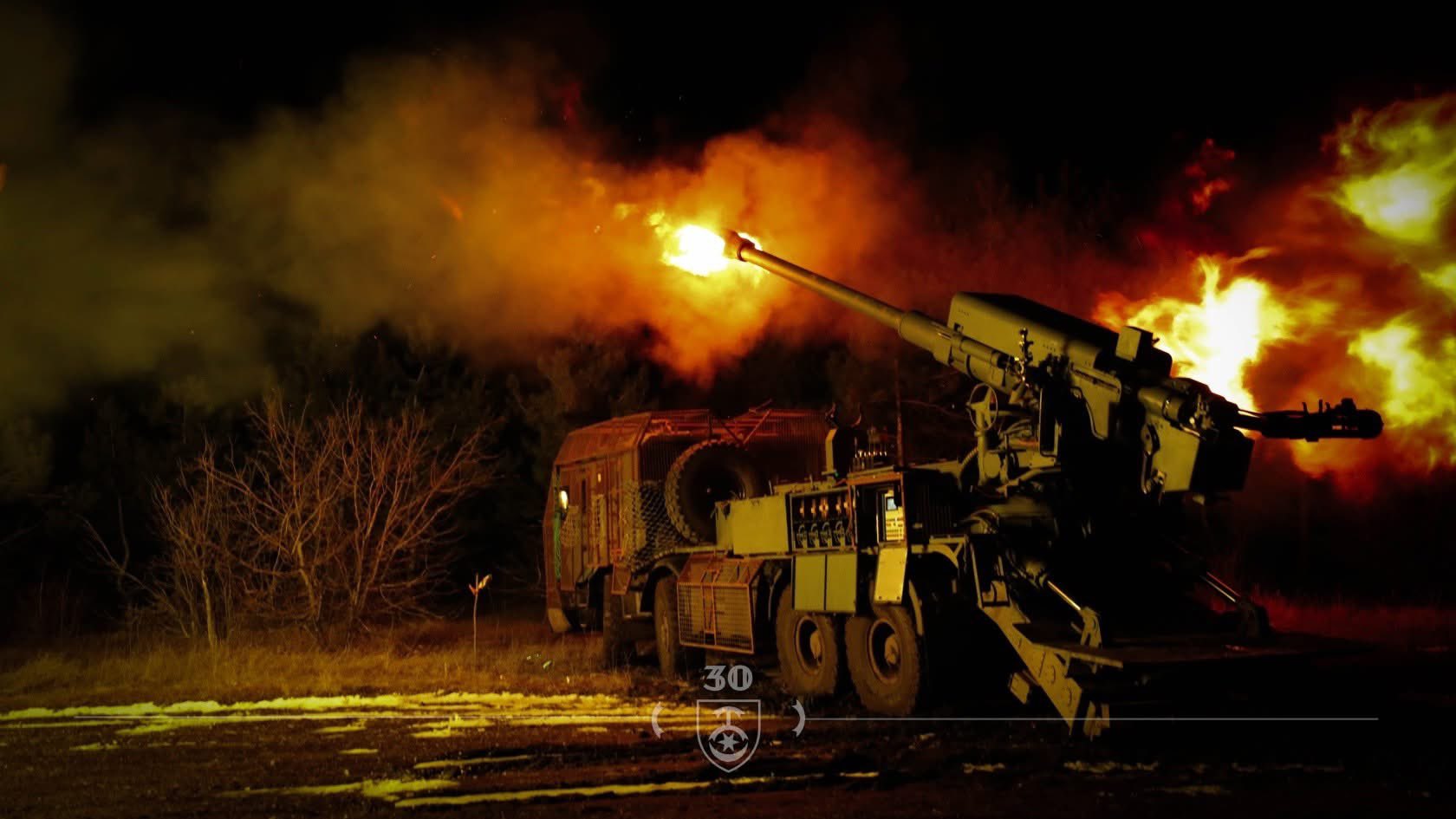 30th Mechanized Brigade artillery.