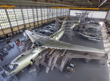 The 123rd Aircraft Repair Plant in Staraya Russa, Novgorod Oblast, Russia, targeted by Ukrainian drones overnight on 17 March 2026. Illustrative photo via Exilenova+