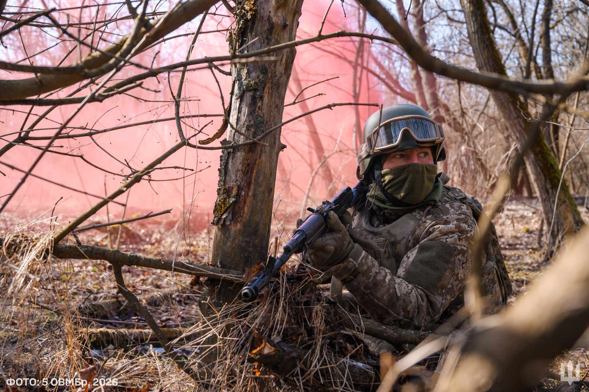 A Ukrainian soldier. Credit: The 5th Separate Heavy Mechanized Brigade