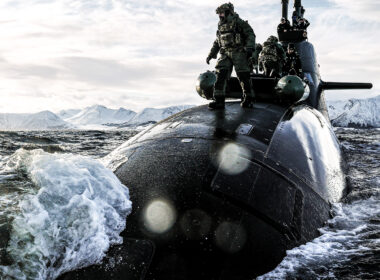 The UK Commando Force works with the German Submarine Service during Exercise Cold Response 2026. Source: UK MOD