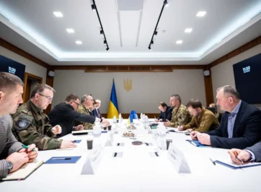 A NATO delegation led by Supreme Allied Commander Transformation Admiral Pierre Vandier arrived in Ukraine,