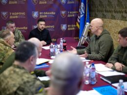 Ukrainian President Volodymyr Zelenskyy met with troops in Donetsk Oblast, 6 March 2026. Photo: Ukrainian President's Office