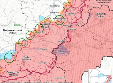 isw russia has likely begun its anticipated spring-summer 2026 offensive against ukraine's fortress belt donetsk oblast · post assessed control terrain 21 donetsk-oblast-march-21-2026 russian forces have institute study war (isw)