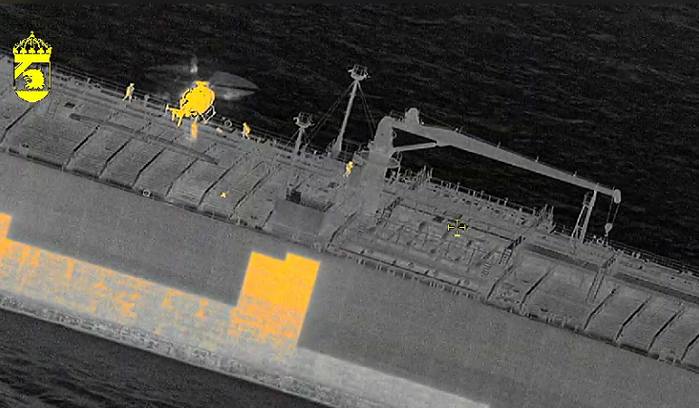 swedish police coast guard boarding vessel sea owl ombord red 2 strongly linked combat