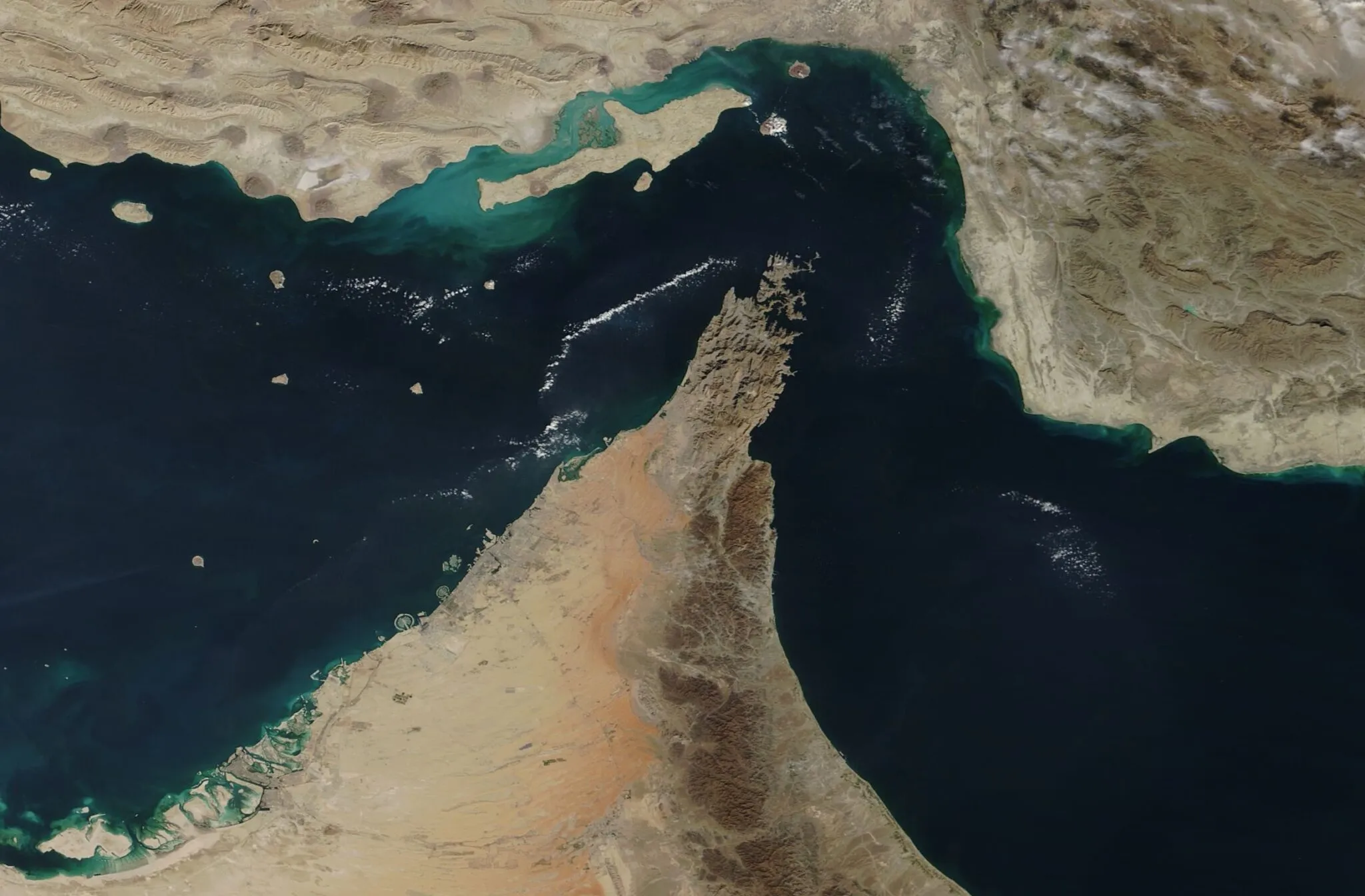 strait of hormuz between iran and oman carries one quarter of the seaborne oil trade in the world