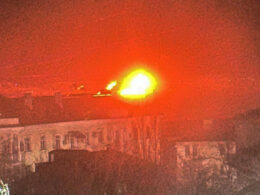 port hit terminal burning new novorossiysk strike adds pressure russia’s black sea oil logistics · post explosion krasnodar krai russia 2 2026 telegram/astra last night ukrainian drones southern russia's local