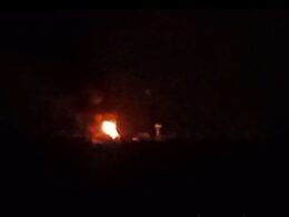 ukrainian drones hit shell casing factory occupied alchevsk — russia's air defense nowhere seen · post fire luhansk oblast after attack 20 2026 struck metallurgical plant overnight 30 hitting facility