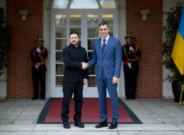 Ukrainian President Volodymyr Zelenskyy during a meeting with Spanish Prime Minster Pedro Sánchez on 18 March 2026. Source: president.gov.ua